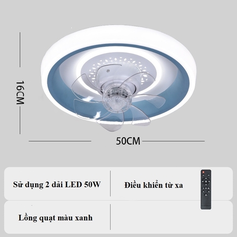 Quạt Trần Đèn Quạt Quay 360 Độ