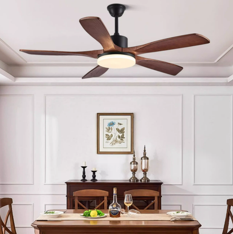 Quạt Trần Đèn Cánh Gỗ QT170