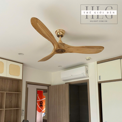 Quạt Trần 3 Cánh Gỗ Tự Nhiên QT258
