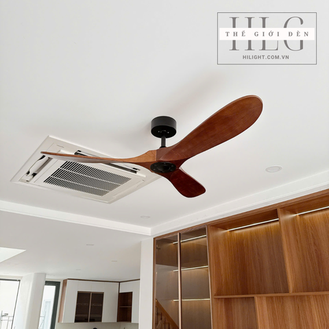Quạt Trần 3 Cánh Gỗ Tự Nhiên QT202