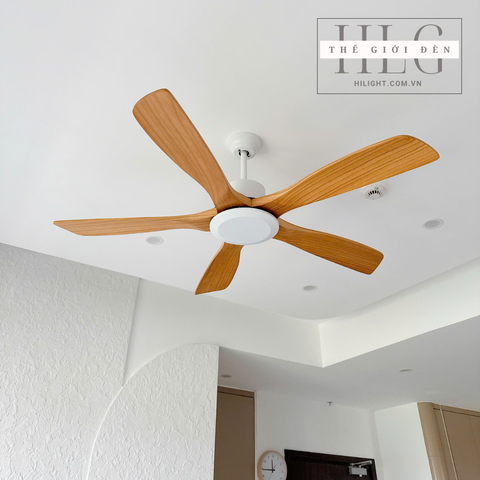 Quạt Trần 5 Cánh Gỗ Tự Nhiên Siêu Mát Phong Sang Trọng QT136