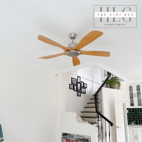 Quạt Trần 5 Cánh Gỗ Tự Nhiên QT140