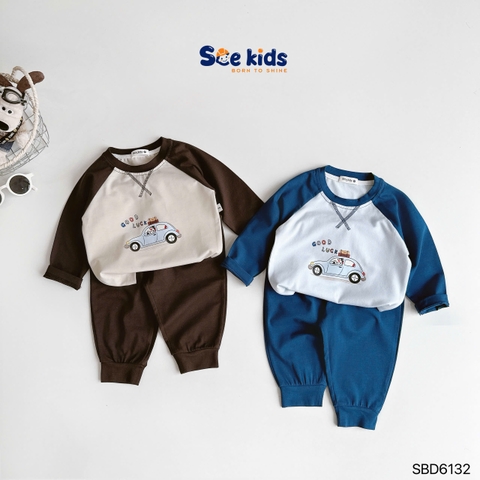 SET BỘ SCE DÀI TAY RAGLAN Ô TÔ GOOD LUCK