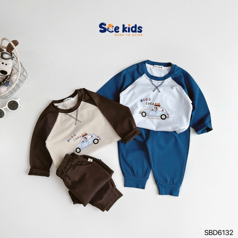 SET BỘ SCE DÀI TAY RAGLAN Ô TÔ GOOD LUCK