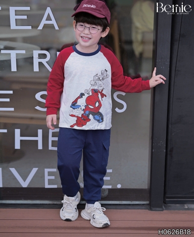 BỘ COTTON DÀI TAY SPIDER HERO