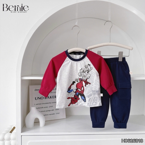 BỘ COTTON DÀI TAY SPIDER HERO