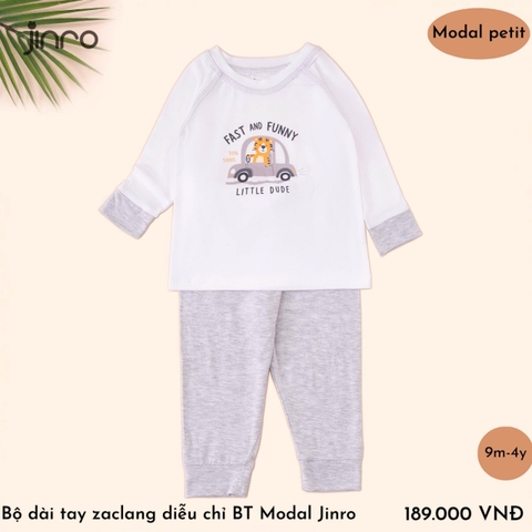 BỘ JINRO DÀI TAY RAGLAN CHẤT MODAL PETIT CHO BÉ