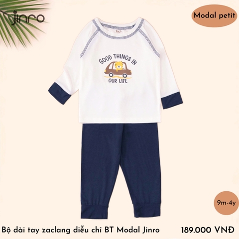BỘ JINRO DÀI TAY RAGLAN CHẤT MODAL PETIT CHO BÉ