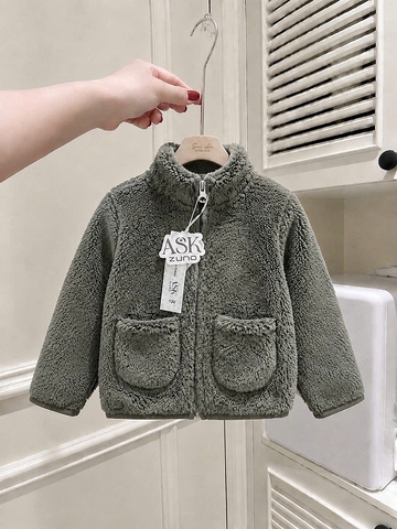 ÁO KHOÁC LÔNG 2 TÚI CỔ TRỤ