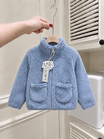 ÁO KHOÁC LÔNG 2 TÚI CỔ TRỤ