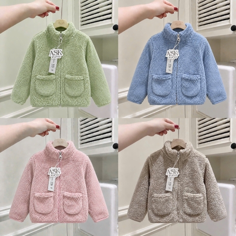 ÁO KHOÁC LÔNG 2 TÚI CỔ TRỤ