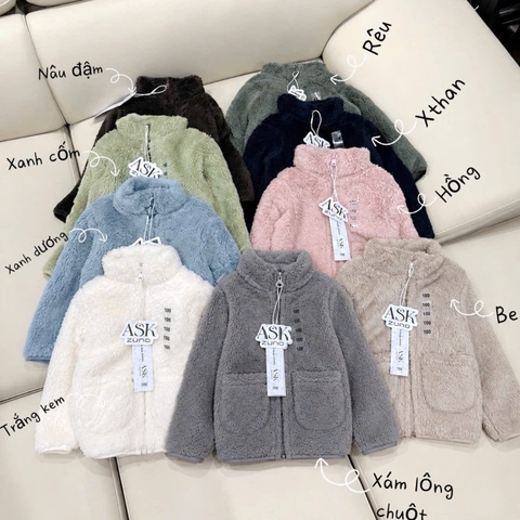 ÁO KHOÁC LÔNG 2 TÚI CỔ TRỤ