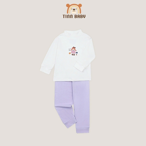 TINN BABY - BỘ DÀY TAY CỔ 3P CHẤT PEPTIT DÀY DẶN CHO BÉ