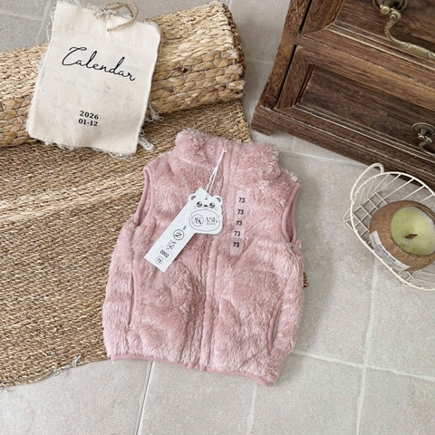 ÁO GILE LÔNG CỔ TRỤ TÚI SƯỜN CHO BÉ