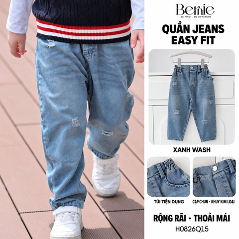 QUẦN JEAN BERNIE BAGGY XƯỚC NĂNG ĐỘNG CHO BÉ