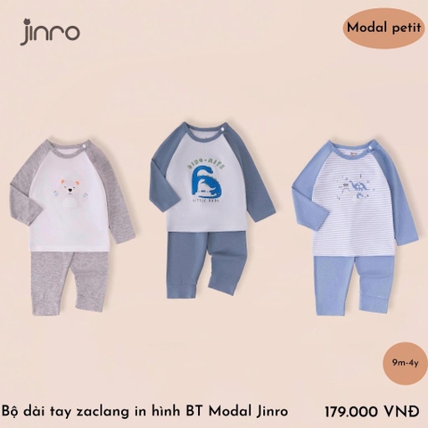 BỘ JINRO DÀI TAY RAGLAN CHẤT MODAL PETIT CHO BÉ