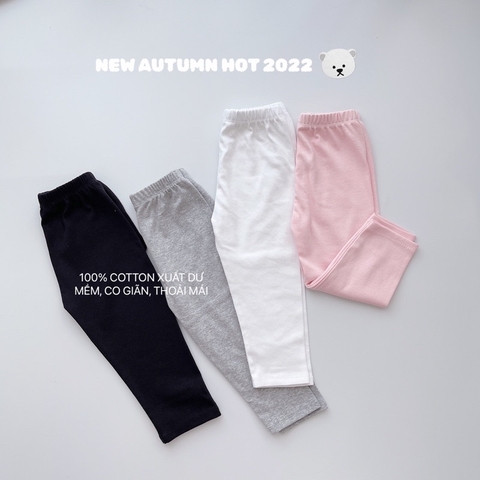 SET 4 QUẦN LEGGING DÀI TRƠN CHO BÉ