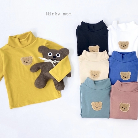 ÁO COTTON LEN GẤU CỔ 3P CHO BÉ