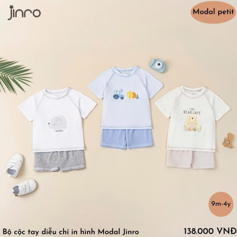 JINRO - BỘ CỘC TAY MODAL PETIT BÉ TRAI