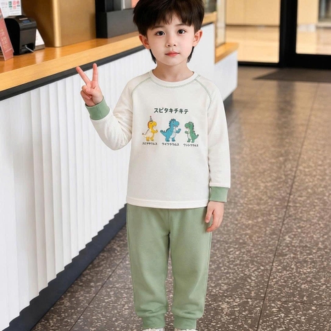 BỘ JINRO DÀI TAY RAGLAN CHẤT MODAL PETIT CHO BÉ
