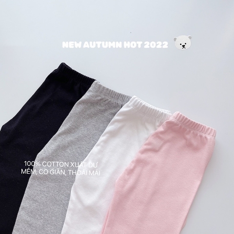 SET 4 QUẦN LEGGING DÀI TRƠN CHO BÉ