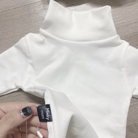ÁO COTTON LEN CỔ LỌ CHO BÉ
