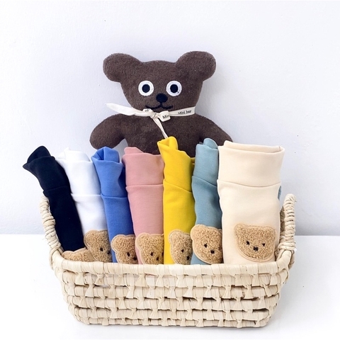 ÁO COTTON LEN GẤU CỔ 3P CHO BÉ