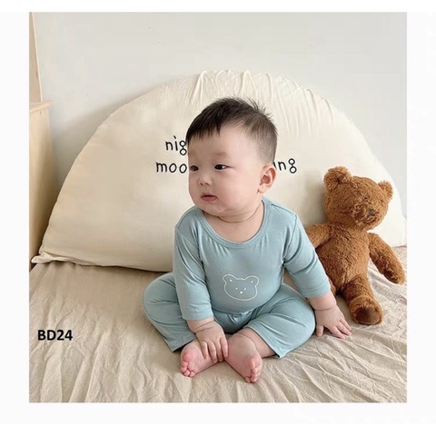 BỘ THUN LẠNH CẠP CAO HÌNH GẤU CHO BÉ