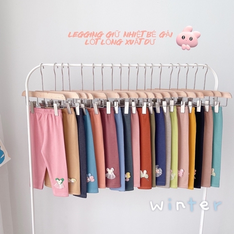SET 4 QUẦN LEGGING LÓT LÔNG CHO BÉ