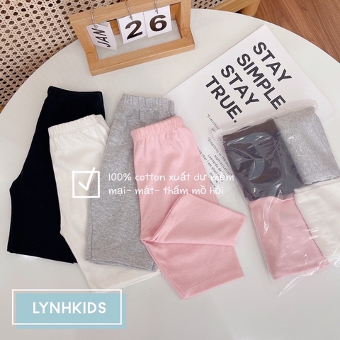 SET 4 QUẦN LEGGING LỬNG CHO BÉ