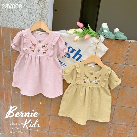 VÁY BÉ GÁI BERNIE THÊU HOA NGỰC