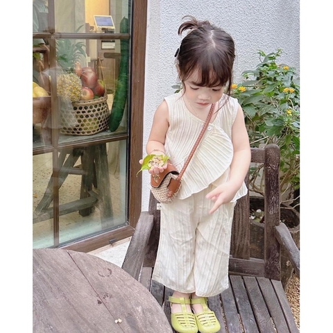 BỘ ĐŨI BÈO ỐNG SỚ 3 MÀU CHO BÉ