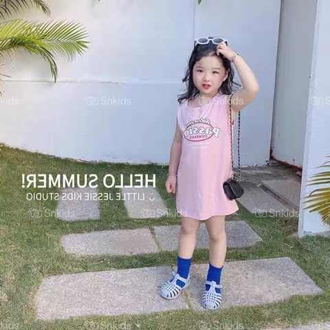 VÁY SUÔNG SÁT NÁCH SIÊU XINH CHO BÉ