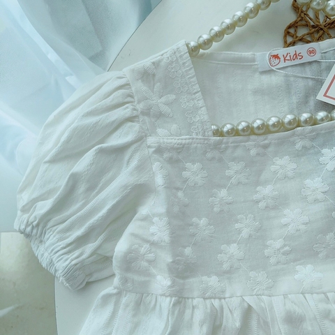 SET BỘ BABY DOLL QUẦN SUÔNG KẺ CHO BÉ