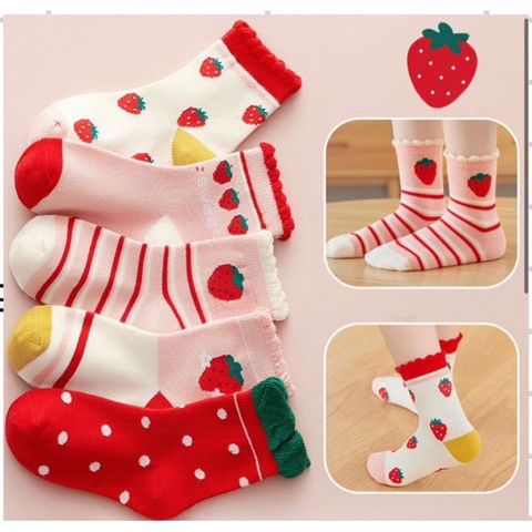SET 5 ĐÔI TẤT XUẤT HÀN CHO BÉ TRAI/BÉ GÁI
