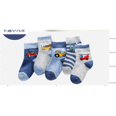 SET 5 ĐÔI TẤT XUẤT HÀN CHO BÉ TRAI/BÉ GÁI
