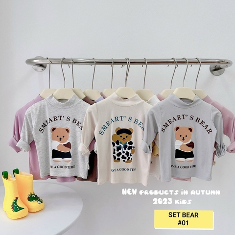 SET 3 ÁO GIỮ NHIỆT BEAR CHO BÉ