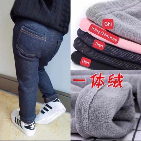 QUẦN DÀI 2 TÚI LÓT LÔNG CHO BÉ