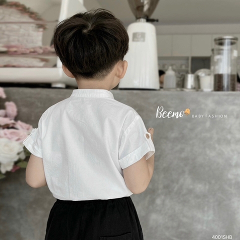 BỘ SƠ MI CỔ TÀU PHỐI TÚI BEEMO KIDS