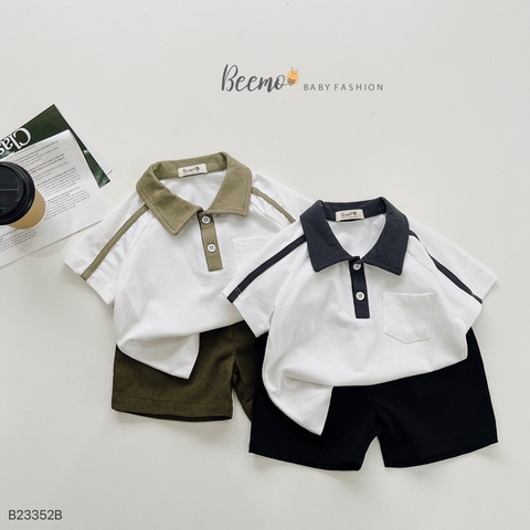 BỘ POLO CỘC TAY THỂ THAO PHỐI KHUY