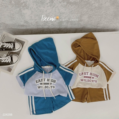 BỘ HOODIE PHỐI DÂY DỆT EAST HIGH