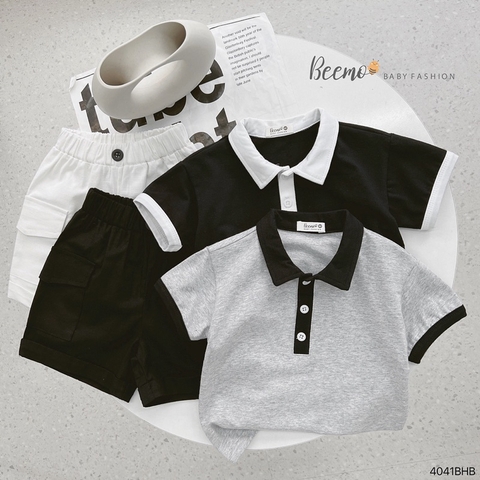 BỘ POLO CỘC TAY PHỐI MÀU