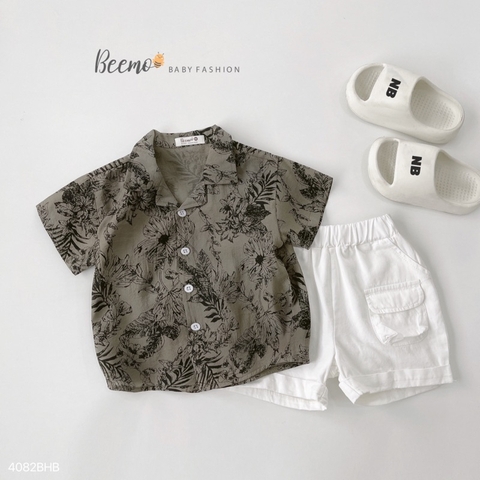 BỘ SƠ MI CỔ VE ĐI BIỂN