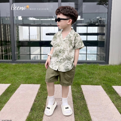 BỘ SƠ MI CỔ VE ĐI BIỂN