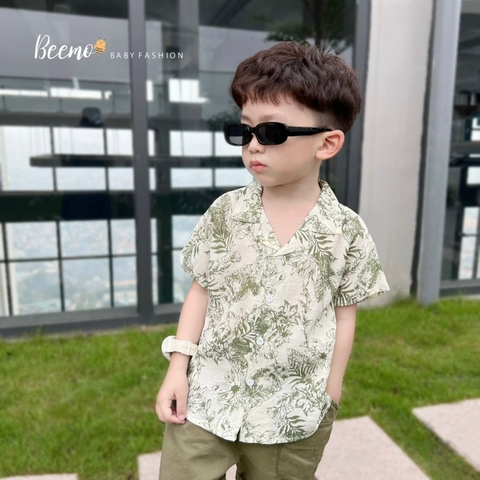 BỘ SƠ MI CỔ VE ĐI BIỂN