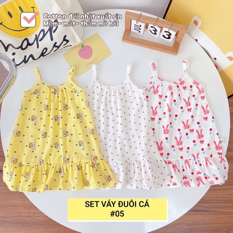 SET 3 VÁY HAI DÂY ĐUÔI CÁ