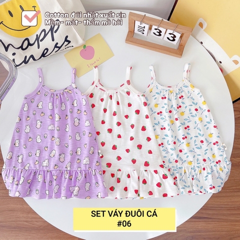 SET 3 VÁY HAI DÂY ĐUÔI CÁ