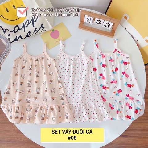 SET 3 VÁY HAI DÂY ĐUÔI CÁ