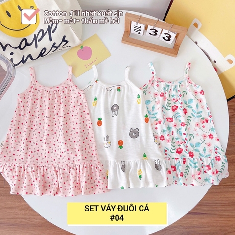 SET 3 VÁY HAI DÂY ĐUÔI CÁ