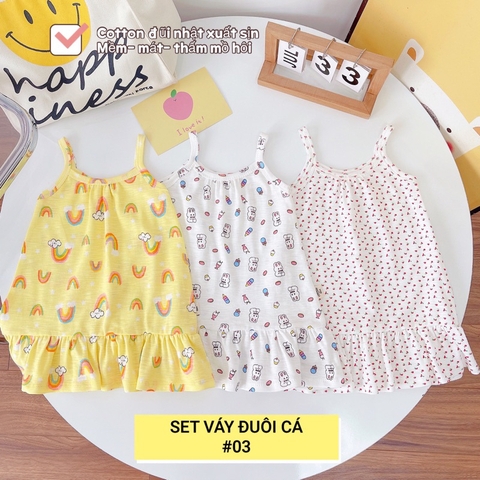 SET 3 VÁY HAI DÂY ĐUÔI CÁ